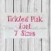 Tickled Pink Embroidery Font